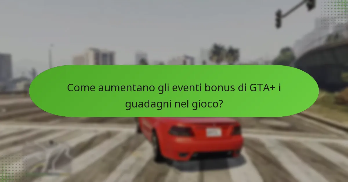 Quali ricompense uniche possono guadagnare i giocatori dagli eventi bonus di GTA+?