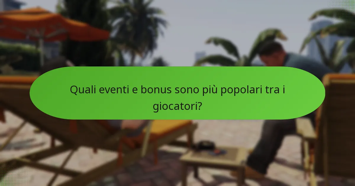 Quali eventi e bonus sono più popolari tra i giocatori?